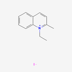 molecular formula C12H14IN B1585537 1-Ethyl-2-methylquinolinium iodide CAS No. 606-55-3