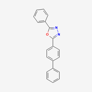 molecular formula C20H14N2O B1585544 2-(4-Biphenylyl)-5-phenyl-1,3,4-oxadiazole CAS No. 852-38-0