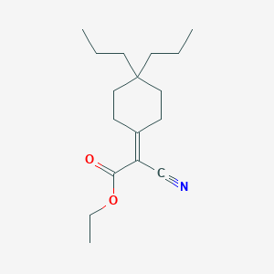 molecular formula C17H27NO2 B158555 Ethyl cyano(4,4-dipropylcyclohexylidene)acetate CAS No. 130065-93-9
