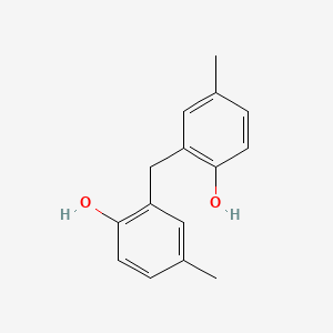 molecular formula C15H16O2 B1585564 苯酚，2,2'-亚甲基双[4-甲基- CAS No. 3236-63-3