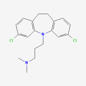 molecular formula C19H22Cl2N2 B1585569 3-(3,7-Dichloro-10,11-dihydro-5h-dibenzo[b,f]azepin-5-yl)-n,n-dimethylpropan-1-amine CAS No. 3589-22-8
