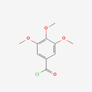 molecular formula C10H11ClO4 B1585580 3,4,5-Trimethoxybenzoyl chloride CAS No. 4521-61-3