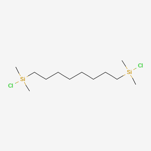 molecular formula C12H28Cl2Si2 B1585583 1,8-BIS(CHLORODIMETHYLSILYL)OCTANE CAS No. 5089-28-1