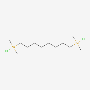 molecular formula C12H28Cl2Si2 B1585583 Octane-1,8-diylbis(chlorodimethylsilane) CAS No. 5089-28-1