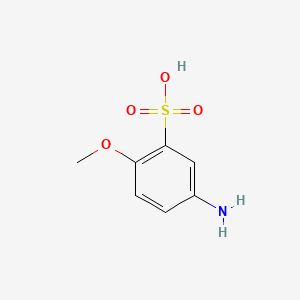 molecular formula C7H9NO4S B1585598 5-Amino-2-methoxybenzenesulfonic acid CAS No. 6470-17-3