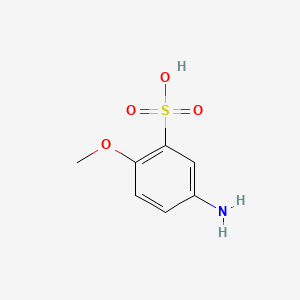 molecular formula C7H9NO4S B1585598 Benzenesulfonic acid, 5-amino-2-methoxy- CAS No. 6470-17-3