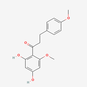 molecular formula C17H18O5 B1585616 2',4'-Dihydroxy-4,6'-dimethoxydihydrochalcone CAS No. 75679-58-2