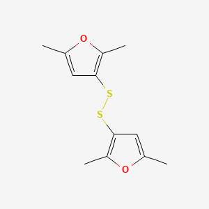 molecular formula C12H14O2S2 B1585619 3,3'-Dithiobis(2,5-dimethylfuran) CAS No. 28588-73-0
