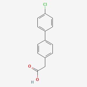 molecular formula C14H11ClO2 B1585630 2-(4'-Chloro-[1,1'-biphenyl]-4-yl)acetic acid CAS No. 5525-72-4