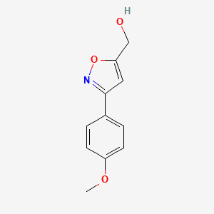molecular formula C11H11NO3 B1585634 [3-(4-甲氧基苯基)异恶唑-5-基]甲醇 CAS No. 206055-86-9