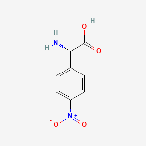 molecular formula C8H8N2O4 B1585638 (S)-2-Amino-2-(4-nitrophenyl)acetic acid CAS No. 336877-66-8