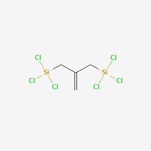 molecular formula C4H6Cl6Si2 B1585655 1,1-Bis(trichlorosilylmethyl)ethylene CAS No. 78948-04-6