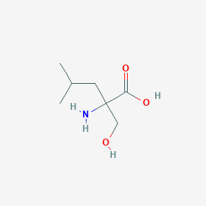 molecular formula C7H15NO3 B1585656 2-氨基-2-(羟甲基)-4-甲基戊酸 CAS No. 7522-44-3