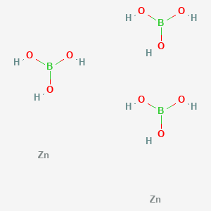 molecular formula B2H6O6Zn3-6 B158566 Diboron trizinc hexaoxide CAS No. 10192-46-8