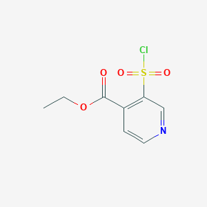 molecular formula C8H8ClNO4S B1585667 Ethyl 3-(chlorosulfonyl)isonicotinate CAS No. 306936-12-9