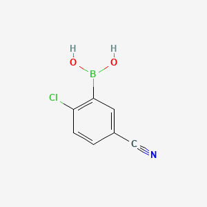 molecular formula C7H5BClNO2 B1585681 2-氯-5-氰基苯硼酸 CAS No. 936249-33-1