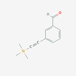 molecular formula C12H14OSi B1585682 3-(三甲基硅基)乙炔基苯甲醛 CAS No. 77123-55-8