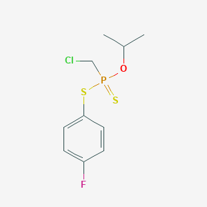 Phosphonodithioic acid, chloromethyl-, S-(p-fluorophenyl) O-isopropyl ester