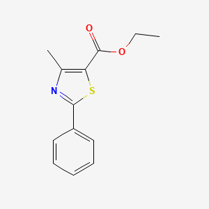 molecular formula C13H13NO2S B1585697 Ethyl 4-methyl-2-phenyl-1,3-thiazole-5-carboxylate CAS No. 53715-64-3