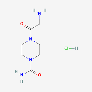 molecular formula C7H15ClN4O2 B1585698 4-(2-aminoacetyl)piperazine-1-carboxamide Hydrochloride CAS No. 693790-09-9