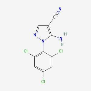 molecular formula C10H5Cl3N4 B1585699 5-氨基-1-(2,4,6-三氯苯基)-1H-吡唑-4-碳腈 CAS No. 79002-96-3