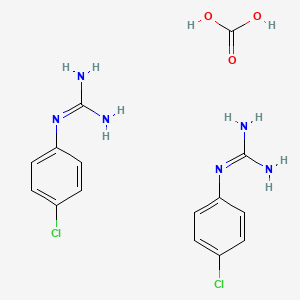 molecular formula C15H18Cl2N6O3 B1585702 Carbonic acid;2-(4-chlorophenyl)guanidine CAS No. 61705-88-2