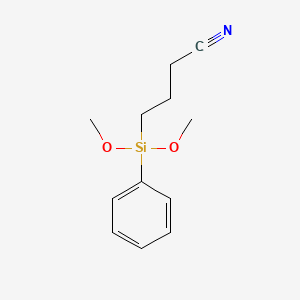 molecular formula C12H17NO2Si B1585706 3-Cyanopropylphenyldimethoxysilane CAS No. 204760-82-7