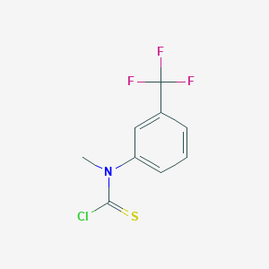 molecular formula C9H7ClF3NS B1585712 N-Methyl-N-(3-trifluoromethylphenyl)-thiocarbamoyl chloride CAS No. 83508-62-7