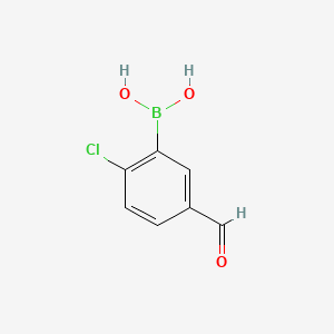 molecular formula C7H6BClO3 B1585725 2-氯-5-甲酰苯硼酸 CAS No. 1150114-78-5