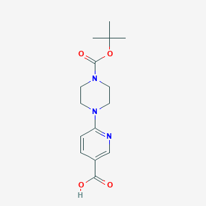 molecular formula C15H21N3O4 B1585732 6-(4-(tert-Butoxycarbonyl)piperazin-1-yl)nicotinic acid CAS No. 201809-22-5
