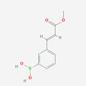 molecular formula C10H11BO4 B1585733 [3-(E-3-methoxy-3-oxo-1-propen-1-yl)phenyl]boronic acid CAS No. 380430-59-1