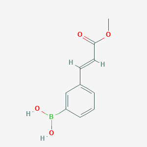 molecular formula C10H11BO4 B1585733 (3-(3-Methoxy-3-oxoprop-1-en-1-yl)phenyl)boronic acid CAS No. 380430-59-1