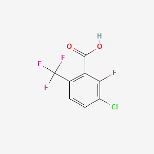 molecular formula C8H3ClF4O2 B1585740 3-Chloro-2-fluoro-6-(trifluoromethyl)benzoic acid CAS No. 186517-41-9