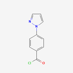 molecular formula C10H7ClN2O B1585747 4-(1H-吡唑-1-基)苯甲酰氯 CAS No. 220461-83-6
