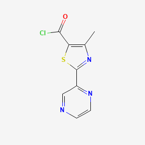 4-Methyl-2-(2-Pyrazinyl)-1,3-Thiazole-5-Carbonyl Chloride
