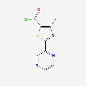 molecular formula C9H6ClN3OS B1585748 4-Methyl-2-(2-Pyrazinyl)-1,3-Thiazole-5-Carbonyl Chloride CAS No. 257876-11-2