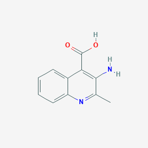 molecular formula C11H10N2O2 B1585752 3-氨基-2-甲基喹啉-4-羧酸 CAS No. 71881-80-6