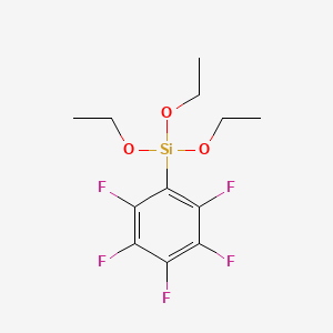 molecular formula C12H15F5O3Si B1585758 Pentafluorophenyltriethoxysilane CAS No. 20083-34-5