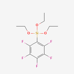 molecular formula C12H15F5O3Si B1585758 Triethoxy(pentafluorophenyl)silane CAS No. 20083-34-5