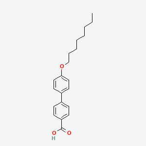 molecular formula C21H26O3 B1585772 4'-(Octyloxy)-[1,1'-biphenyl]-4-carboxylic acid CAS No. 59748-18-4