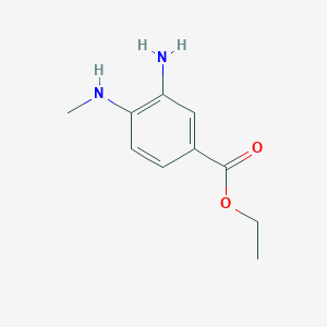 molecular formula C10H14N2O2 B1585774 Ethyl 3-amino-4-(methylamino)benzoate CAS No. 66315-23-9