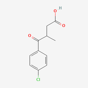 molecular formula C11H11ClO3 B1585775 4-(4-Chlorophenyl)-3-methyl-4-oxobutanoic acid CAS No. 52240-25-2