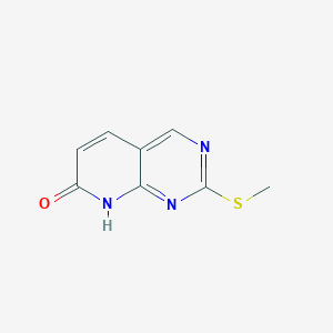 molecular formula C8H7N3OS B1585777 2-(methylthio)pyrido[2,3-d]pyrimidin-7(8H)-one CAS No. 211244-81-4