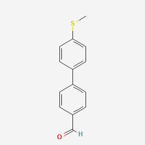 molecular formula C14H12OS B1585779 4'-Methylsulfanyl-biphenyl-4-carbaldehyde CAS No. 221018-02-6