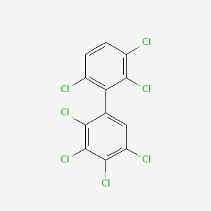molecular formula C12H3Cl7 B1585785 2,2',3,3',4,5,6'-Heptachlorobiphenyl CAS No. 38411-25-5
