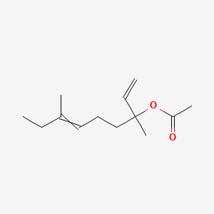 molecular formula C13H22O2 B1585790 1,6-Nonadien-3-ol, 3,7-dimethyl-, 3-acetate CAS No. 61931-80-4