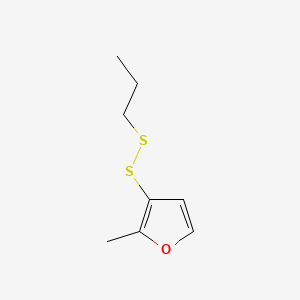 molecular formula C8H12OS2 B1585792 Propyl 2-methyl-3-furyl disulfide CAS No. 61197-09-9