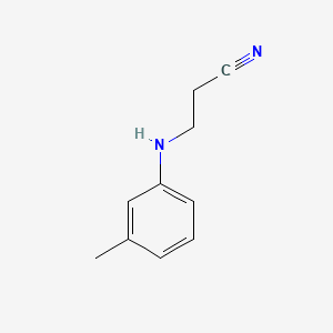molecular formula C10H12N2 B1585796 Propanenitrile, 3-[(3-methylphenyl)amino]- CAS No. 27618-25-3