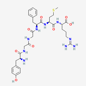 molecular formula C33H47N9O8S B1585803 Enkephalin-met, arg(6)- CAS No. 76310-14-0