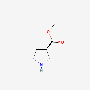 molecular formula C6H11NO2 B1585807 (S)-Methyl pyrrolidine-3-carboxylate CAS No. 216311-60-3